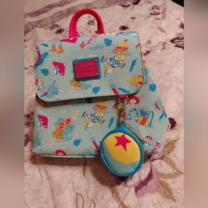 Disney Parks Toy Story Summer Splash Loungefly Mini Backpack / Coin Purse NWOT